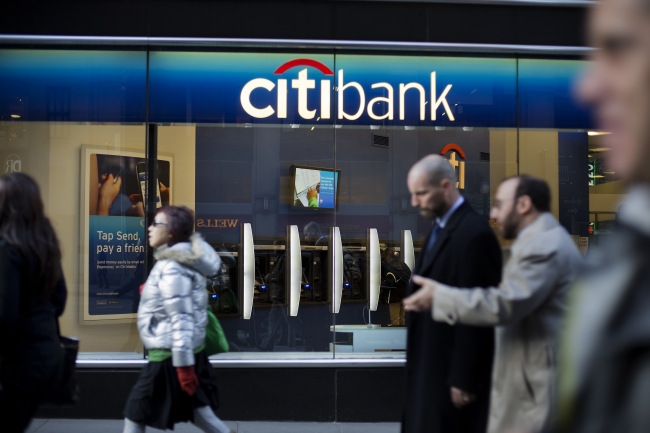 A Citibank branch in New York   Bloomberg