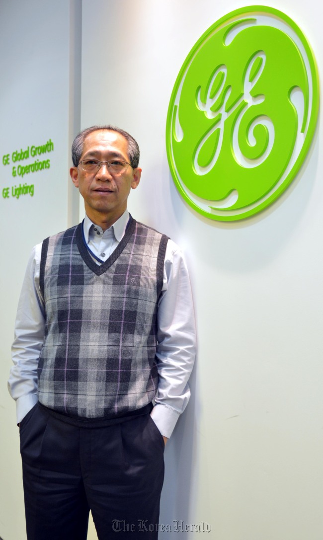 GE라이팅 대표<br />김명섭 기자 msiron@heraldcorp.com
Kim Ki-jung.   Kim Myung-sub/The Korea Herald