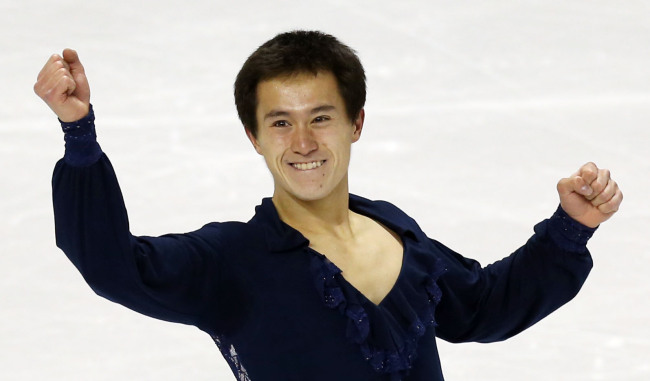 패트릭챈(PatrickChan/스케이트선수)
Canada’s Patrick Chan celebrates after his short program.   Yonhap News