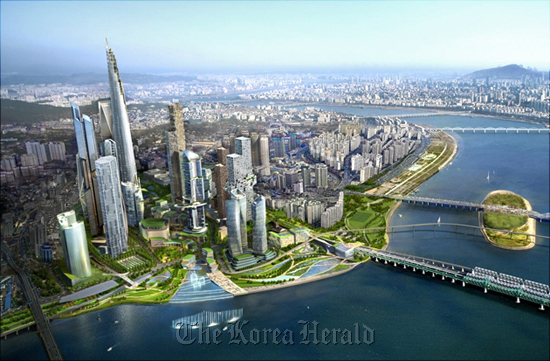 Artist’s rendering of the Yongsan International Business District
Dream Hub