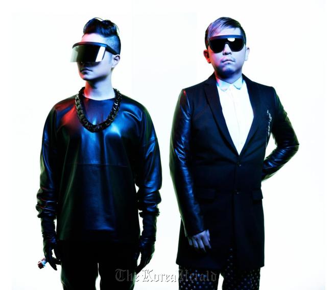 Verbal (left) and DJ Taku Takahashi of Japanese electronica hip-hop duo M-Flo.   M-Flo