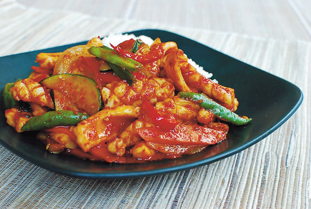 Ojingeo bokkeum (Korean Bapsang)