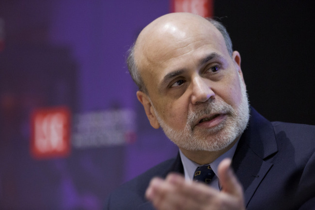 Ben S. Bernanke, chairman of the U.S. Federal Reserve, speaks during a financial and economic event at the London School of Economics (LSE) in London, U.K., on Monday, March 25, 2013. The European Union's decision to recapitalize Cypriot banks by inflicting losses on depositors and senior bondholders is triggering investor concern about the knock-on effects for bank funding across the region. Photographer: Jason Alden/Bloomberg *** Local Caption *** Ben S. Bernanke
Ben Bernanke, chairman of the U.S. Federal Reserve, speaks during a financial and economic event at the London School of Economics in London on Monday.   Bloomberg