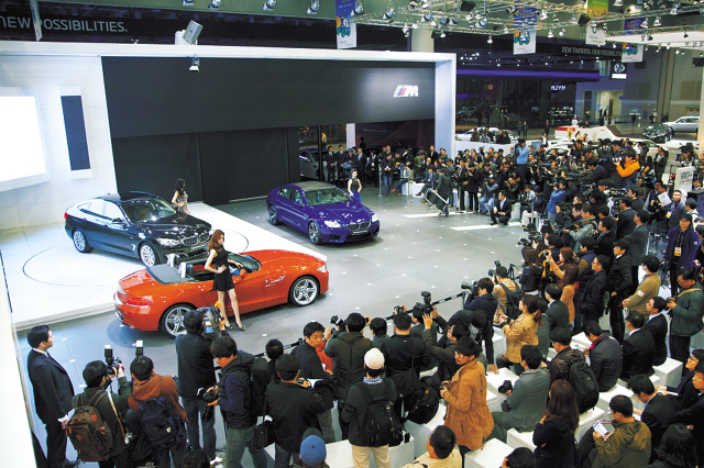 The BMW booth at the Seoul Motor Show (BMW)