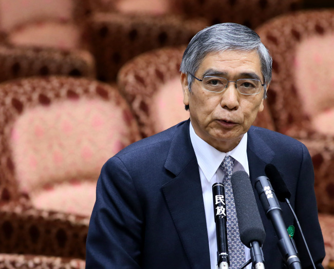 BOJ Gov. Haruhiko Kuroda.   Bloomberg
