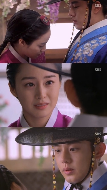 김태희(탤런트/영화배우),유아인(엄홍식/탤런트/영화배우)
SBS 드라마 ‘장옥정사랑에 살다’에서 유아인이 김태희와의 강렬한 첫 만남을 이뤘다.