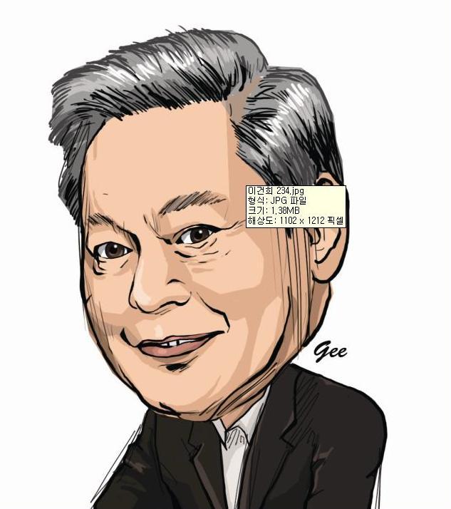 이건희 (일러스트: 코리아헤럴드 박지영)