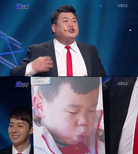 김준현(위부터/개그맨/가수),허경환(개그맨/가수),윤후(윤민수아들)
개그맨 김준현이 ‘먹방(먹는방송) 신동’ 윤후에게 날씬하게 자라달라고 당부했다.