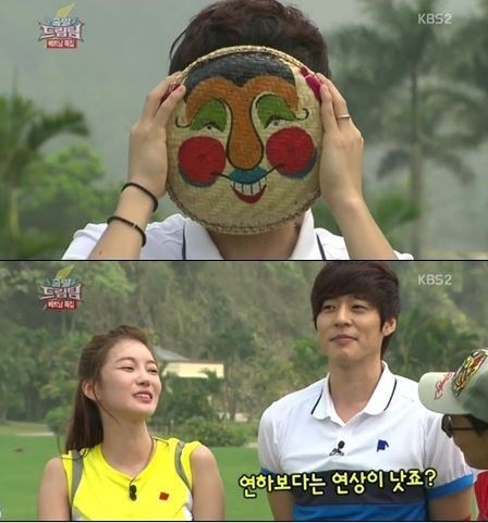NS윤지(좌부터/김윤지/가수),서지석(서종욱/영화배우)
서지석은 14일 오전 방송된 KBS 2TV ‘출발드림팀’에 스케줄 때문에 참여하지 못한 제국의아이들 동준을 대신해 출연했다.