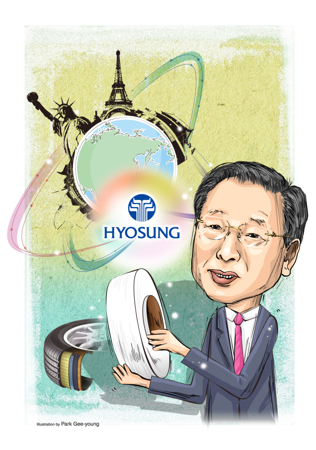 Chairman S.R. Cho.   Illustration by Park Gee-young