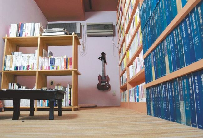 A room at beco cafe where customers can relax.   Yomiuri Shimbun