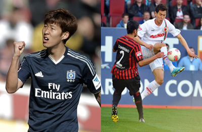 손흥민(좌부터/축구선수/함부르크SV),지동원(축구선수/FC아우크스부르크)
‘차붐’의 향기가 독일 축구계에 다시 진동하는 건 손흥민(21ㆍ함부르크) 지동원(22ㆍ아우쿠스부르크) 두 약관의 스타 덕분이다. 손흥민과 지동원이 독일 분데스리가에 쌍끌이 ‘코리언 센세이션’을 일으키고 있다.