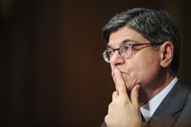 U.S. Treasury Secretary Jacob Lew.   Bloomberg