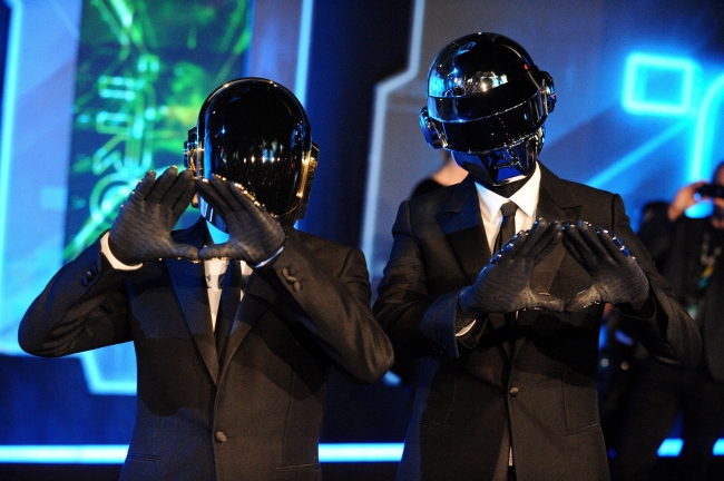 Daft Punk attends the world premiere of Walt Disney Pictures’ “Tron: Legacy” in 2011.   MCT
