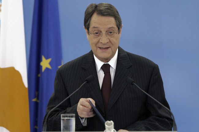 Cypriot President Nicos Anastasiades   AP-Yonhap News