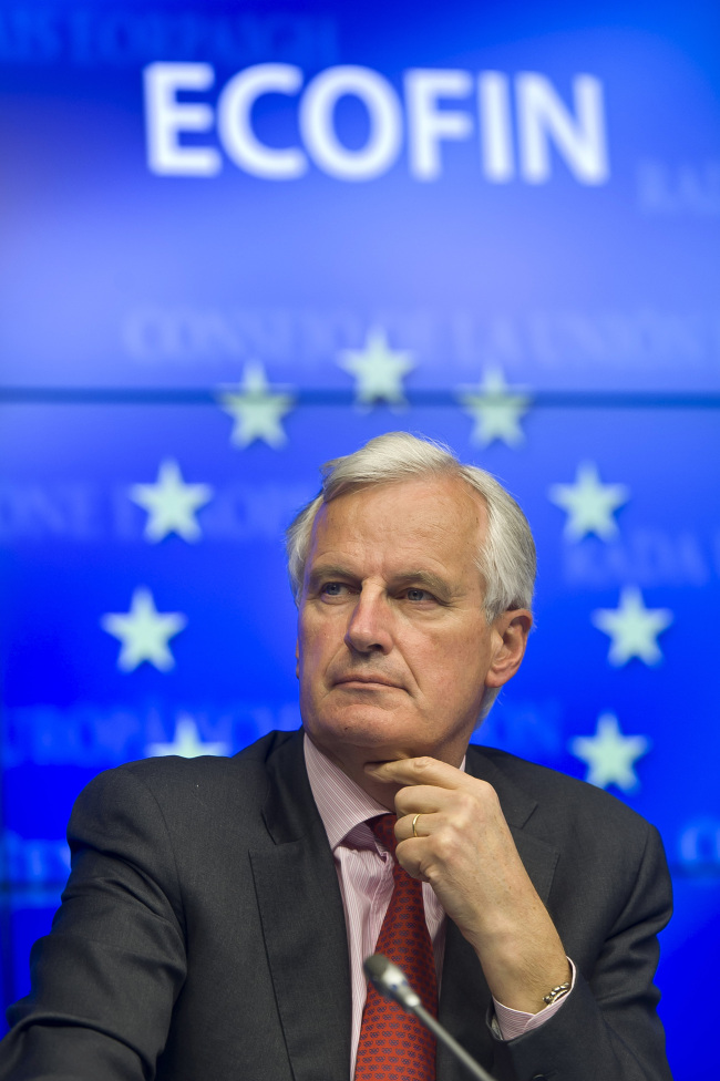 Michel Barnier, EU’s financial services chief.   Bloomberg