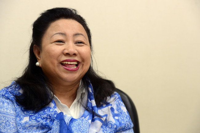 Maricon Basco-Ebron, tourism director and attache of the Philippine Department of Tourism-Korea, speaks during an interview with The Korea Herald at her office in Euljiro, Seoul, on April 18.   Park Hae-mook/The Korea Herald