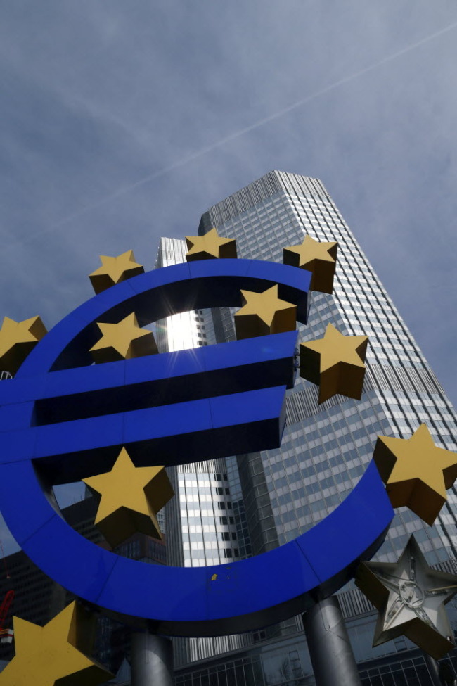 The European Central Bank headquarters in Frankfurt.    Bloomberg