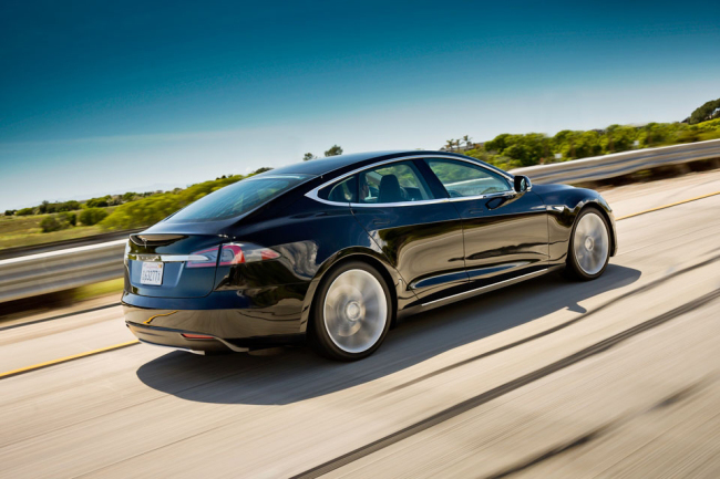 The Tesla Model S.   Bloomberg