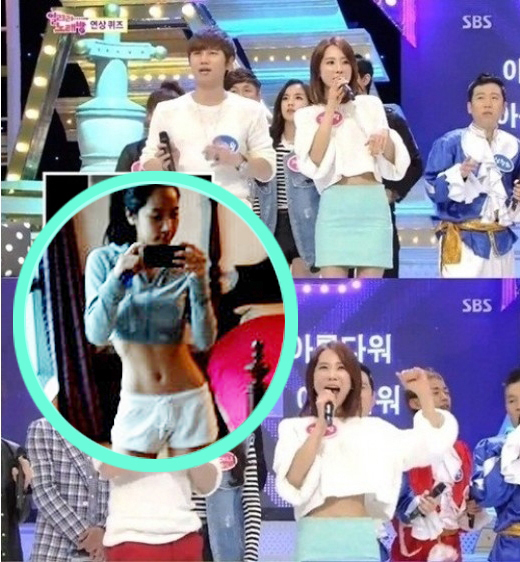 케이윌(좌부터/김형수/가수),조하랑(탤런트/가수)
28일 방송된 SBS ‘도전1000곡’에 출연한 조하랑은 늘씬한 몸매로 시청자들의 눈길을 사로 잡았다.