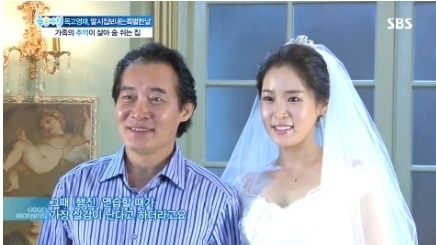 독고영재(좌부터/전영재/탤런트/영화배우),전지은(모델)
1일 방송된 SBS ‘좋은아침’에서는 지난 26일 치러진 독고영재의 딸 결혼식 현장이 공개됐다.