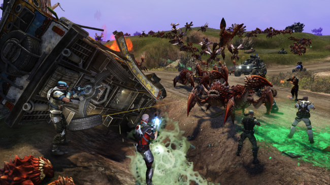 This video game image released by Trion Worlds shows a scene from “Defiance.”   AP-Yonhap News