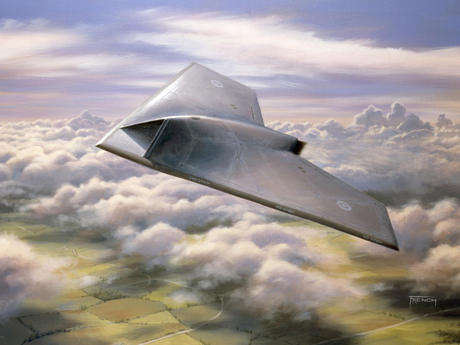 <YONHAP PHOTO-0187> FILE- In this undated artist?s rendering provided by BAE Systems, Taranis aircraft is shown. A new United Nations draft report posted online this week objects to the use of weapons systems like the Taranis that can attack targets without any human input. The report for the U.N. Human Rights Commission deals with legal and philosophical issues involved in giving robots lethal powers over humans, echoing countless science-fiction novels and films. (AP Photo/BAE Systems) UNITED KINGDOM OUT; NO SALES; NO ARCHIVE /2013-05-03 06:01:15/ <저작권자 ⓒ 1980-2013 ㈜연합뉴스. 무단 전재 재배포 금지.>
In this undated artist’s rendering provided by BAE Systems, a Taranis aircraft is shown.   AP-Yonhap News