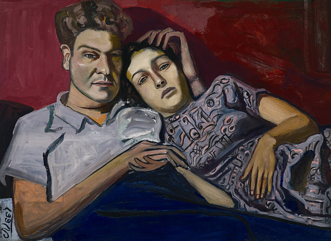 “Sue Seely and her Husband,” 1948 by Alice Neel.    Estate of Alice Neel