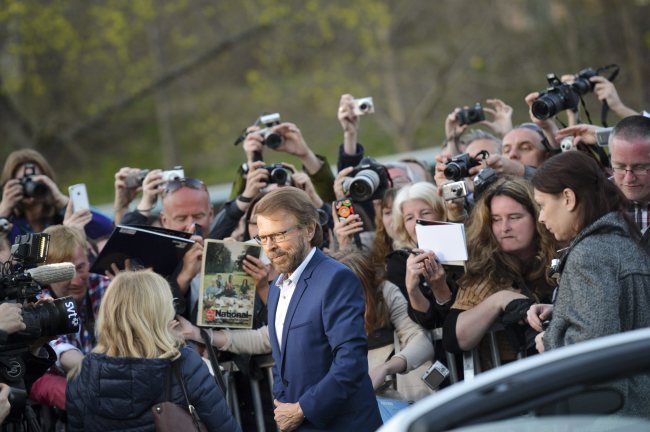 Bjorn Ulvaeus, former member of Swedish pop group ABBA, arrives for the inauguration of ‘ABBA The Museum’ at the Swedish Music Hall of Fame in Stockholm, Sweden, Monday.   AP-Yonhap News