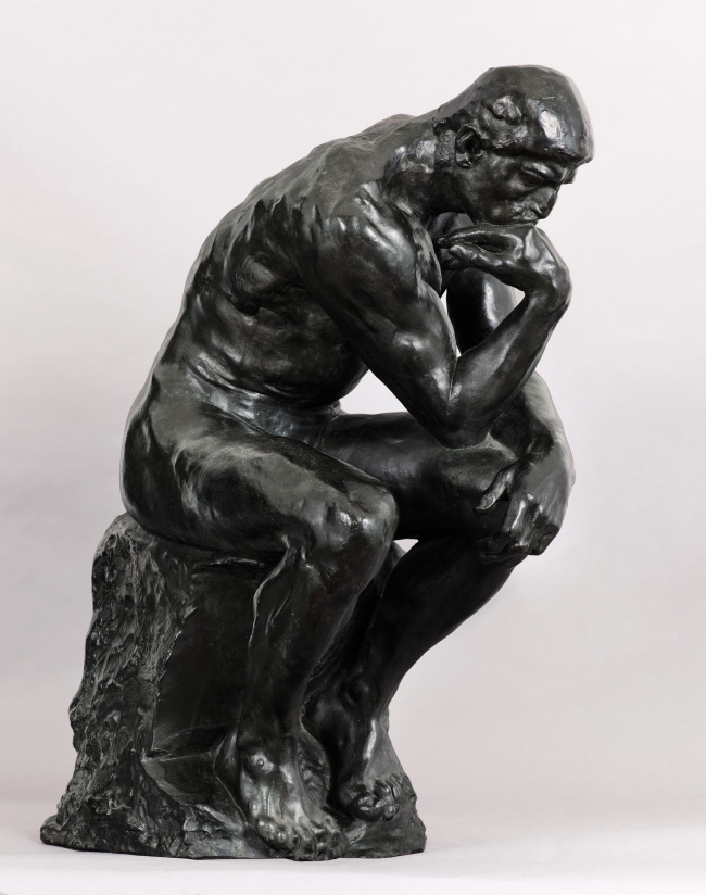Auguste Rodin sculpture, “The Thinker.”   AP-Yonhap News