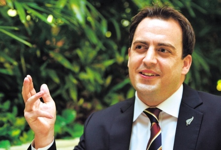 Ryan Freer, commissioner of the New Zealand Trade & Enterprise in Korea, speaks in an interview with The Korea Herald. (Lee Sang-sub/The Korea Herald)