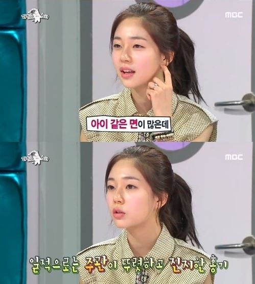 백진희(영화배우/탤런트)
22일 방송된 MBC ‘라디오스타’에서는 ‘뜨거운 안녕’ 배우들 특집으로 가수 겸 배우 이홍기, 배우 임원희, 심이영, 백진희가 출연했다.