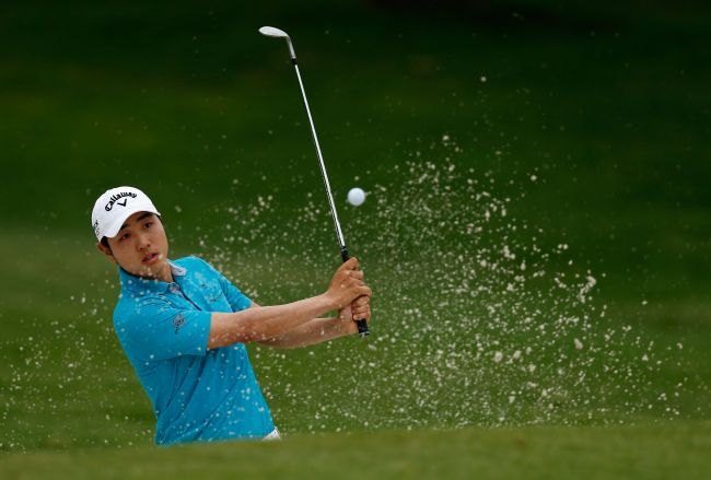 배상문(골퍼/캘러웨이)
<YONHAP PHOTO-0112> FORT WORTH, TX - MAY 23: Sang-Moon Bae of South Korea plays a shot on the 12th hole during the first round of the Crowne Plaza Invitational at Colonial at Colonia Country Club on May 23, 2013 in Fort Worth, Texas. Scott Halleran/Getty Images/AFP== FOR NEWSPAPERS, INTERNET, TELCOS & TELEVISION USE ONLY ==../2013-05-24 06:52:38/ <저작권자 ⓒ 1980-2013 ㈜연합뉴스. 무단 전재 재배포 금지.>
Bae Sang-moon plays a shot on the 12th hole during the first round of the Crowne Plaza Invitational at Colonial Country Club in Fort Worth, Texas, Thursday.   AFP-Yonhap News