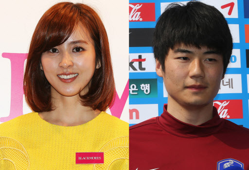 한혜진(좌부터/탤런트/영화배우),기성용(축구선수/스완지시티AFC)
Actress Han Hye-jin and Ki Sung-yueng, an all-around midfielder for Swansea City in the English Premier League, announced Tuesday that they will tie the knot on July 1.