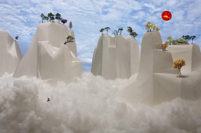 “The Moved Landscape Journey 1212” by Lim Taek.   Opera Gallery