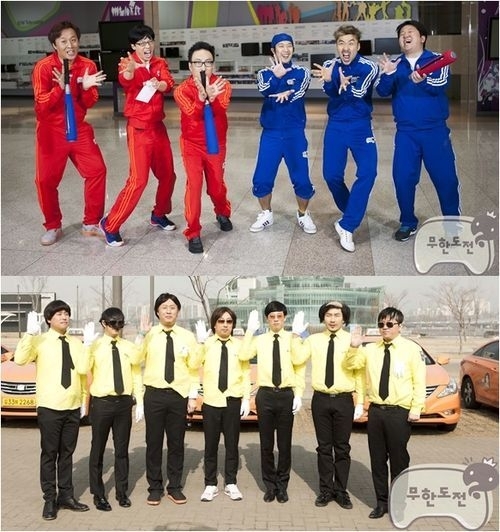 정준하(좌부터/MC/영화배우),유재석(MC/개그맨),박명수(MC/가수),하하(하동훈/가수),노홍철(MC),정형돈(MC/개그맨),길(길성준/가수/리쌍)
한국인이 가장 좋아하는 프로그램 1위로 ‘무한도전’이 꼽혔다.