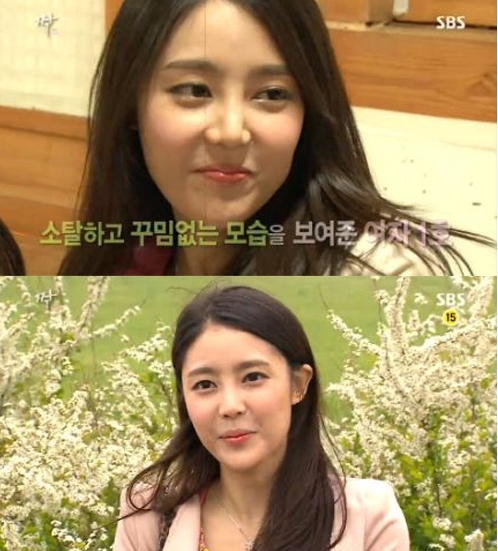 김사은(김상미/가수/뮤지컬배우/바나나걸)
애정촌 남자들을 사로 잡은 여자 1호가 의자녀에 등극했다.