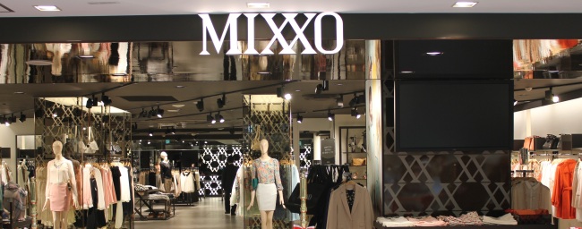 Korean fast fashion brand Mixxo’s first store in Japan, which opened at Sogo Yokohama department store in Yokohama in March.   E.Land Group