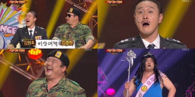 김원효(좌부터/개그맨),김준현(개그맨/가수)
개그콘서트’ 700회 특집을 맞아 ‘비상대책위원회의 김원효 김준현이 1년 만에 다시 뭉쳤다.