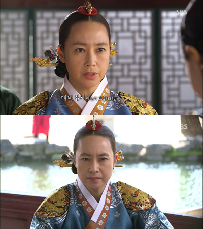김선경(뮤지컬배우/영화배우)
SBS 월화극 ‘장옥정, 사랑에 살다’에서 김대비를 맡은 김선경(44)의 활약은 컸다. 장옥정(김태희)을 늘 궁지로 몰아넣는 지독한 시월드의 중심이었지만 김대비가 옥정(김태희)을 구박하면 할수록 옥정과 숙종(유아인)의 사랑은 더 단단해졌다.
