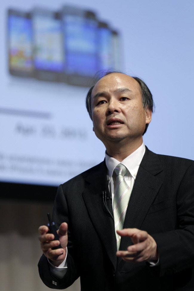 Masayoshi Son, chairman and chief executive officer of Softbank Corp.   Bloomberg