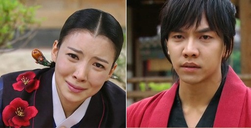 윤세아(좌부터/대중문화/영화배우),이승기(가수/탤런트)
10일 방송된 MBC 월화드라마 ‘구가의서’에는 자호명(윤세아 분)과 아들 최강치(이승기 분)가 마침내 상봉했지만 마음을 털어놓지 못해 시청자들의 안타까움을 자아냈다.