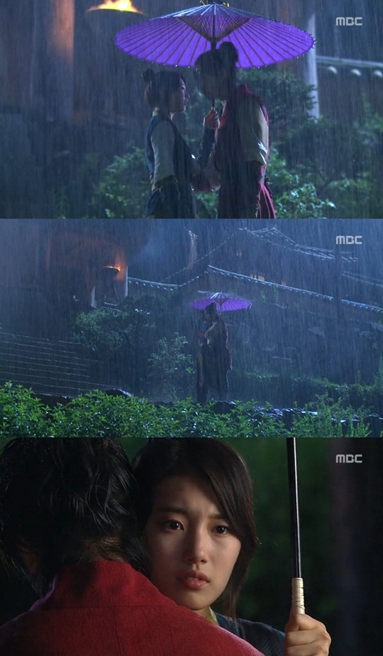 수지(좌부터/배수지/가수/미쓰에이),이승기(가수/탤런트)
이승기와 수지의 애절한 빗속포옹이 시청자들의 마음을 울렸다.