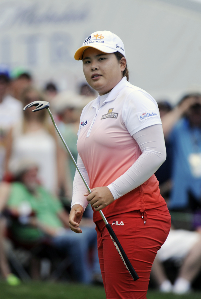 박인비(골퍼/KB금융그룹)
ROGERS, Arkansas (AFP) ― World No. 1 Park In-bee, rested after an exhausting major victory at the LPGA Championship two weeks ago, tunes up for her next major test at this week’s Northwest Arkansas Championship.