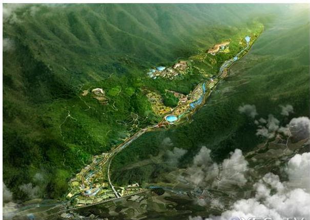 An artist’s rendering of a new national arboretum in Bonghwa, North Gyeongsang Province     KFS