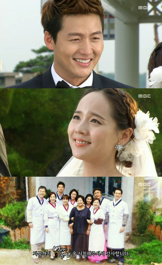 이정진(위부터/영화배우),유진(김유진/영화배우/탤런트)
50부작 MBC 주말극 ‘백년의 유산’이 23일 막장 시월드가 몰락하고 착하고 평범한 사람들이 좋은 상황을 맞는 것으로 끝났다. 이 드라마는 줄곧 시청률 1위 자리를 지켜온 KBS 주말극(‘최고다 이순신‘)을 누르고 30%에 육박하는 시청률을 올리며 화제의 중심에 섰다.
.