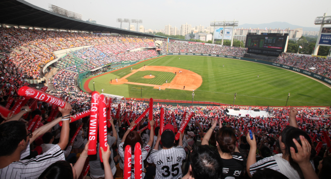 Jamsil baseball stadium in Seoul.   Yonhap News