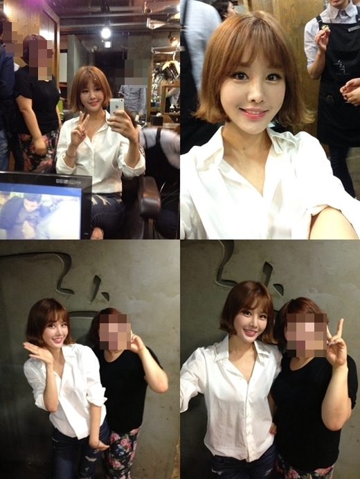박은지(MC/전기상캐스터)
박은지는 6월 25일 오전 자신의 블로그에 “더 짧게”라는 제목으로 4장의 사진을 게재했다.