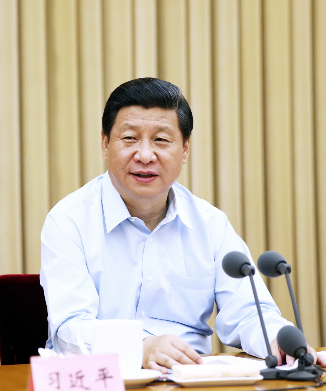 시진핑(XiJinping/정치인/중국공산당중앙군사위원회주석)
China’s President Xi Jinping.  Xinhua-Yonhap News