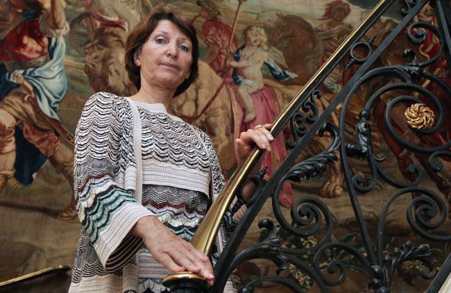 The granddaughter of Spanish painter Pablo Picasso, Marina Picasso, poses in her house in Cannes, France, on June 19.   AFP-Yonhap News